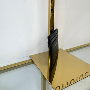 Portacarte in pelle martellata Saint Laurent nero