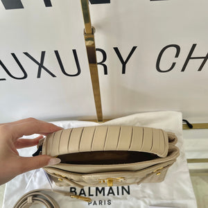 Borsa B-Buzz pelle trapuntata 22 Beige Balmain