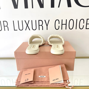 Sandali in pelle Matelassè Miu Miu