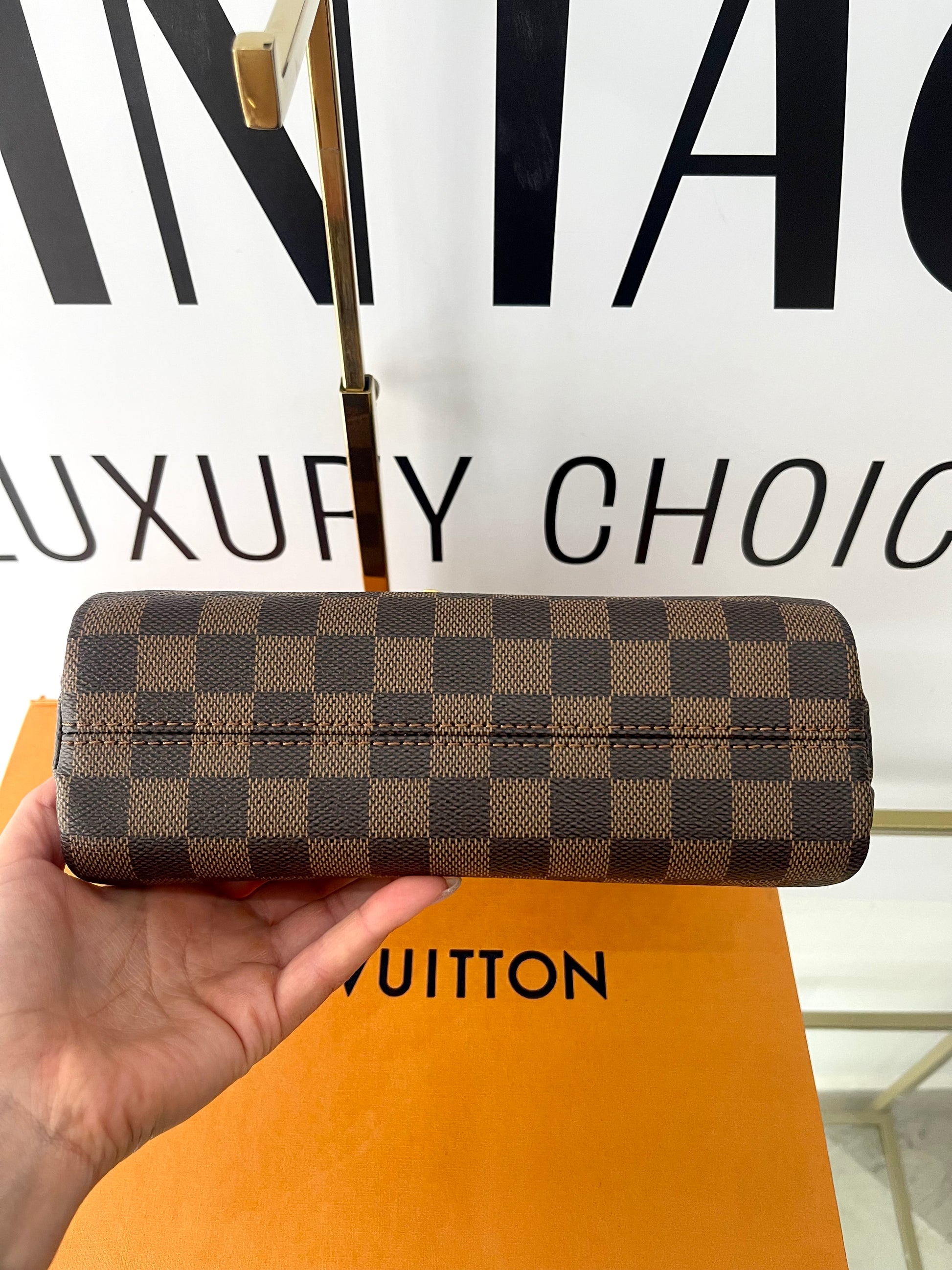 Borsa Croisette Damier Ebène Louis Vuitton