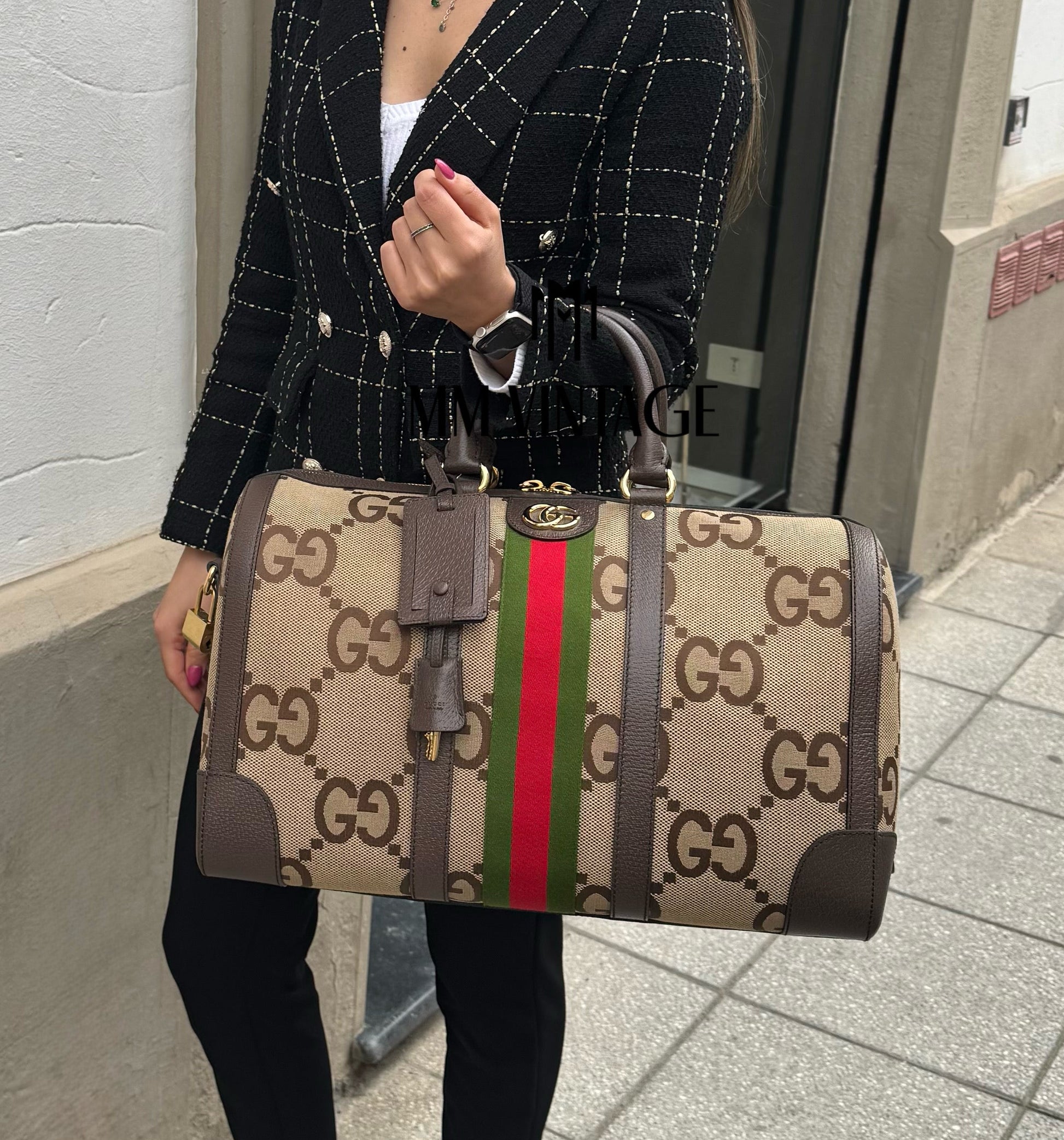 Borsone Savoy GG Jumbo Gucci