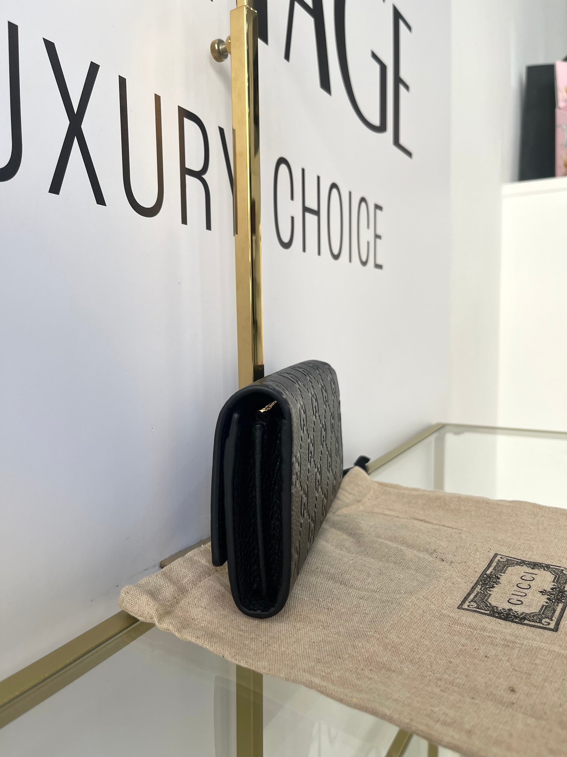 Portafoglio Continental GG Emblem Gucci