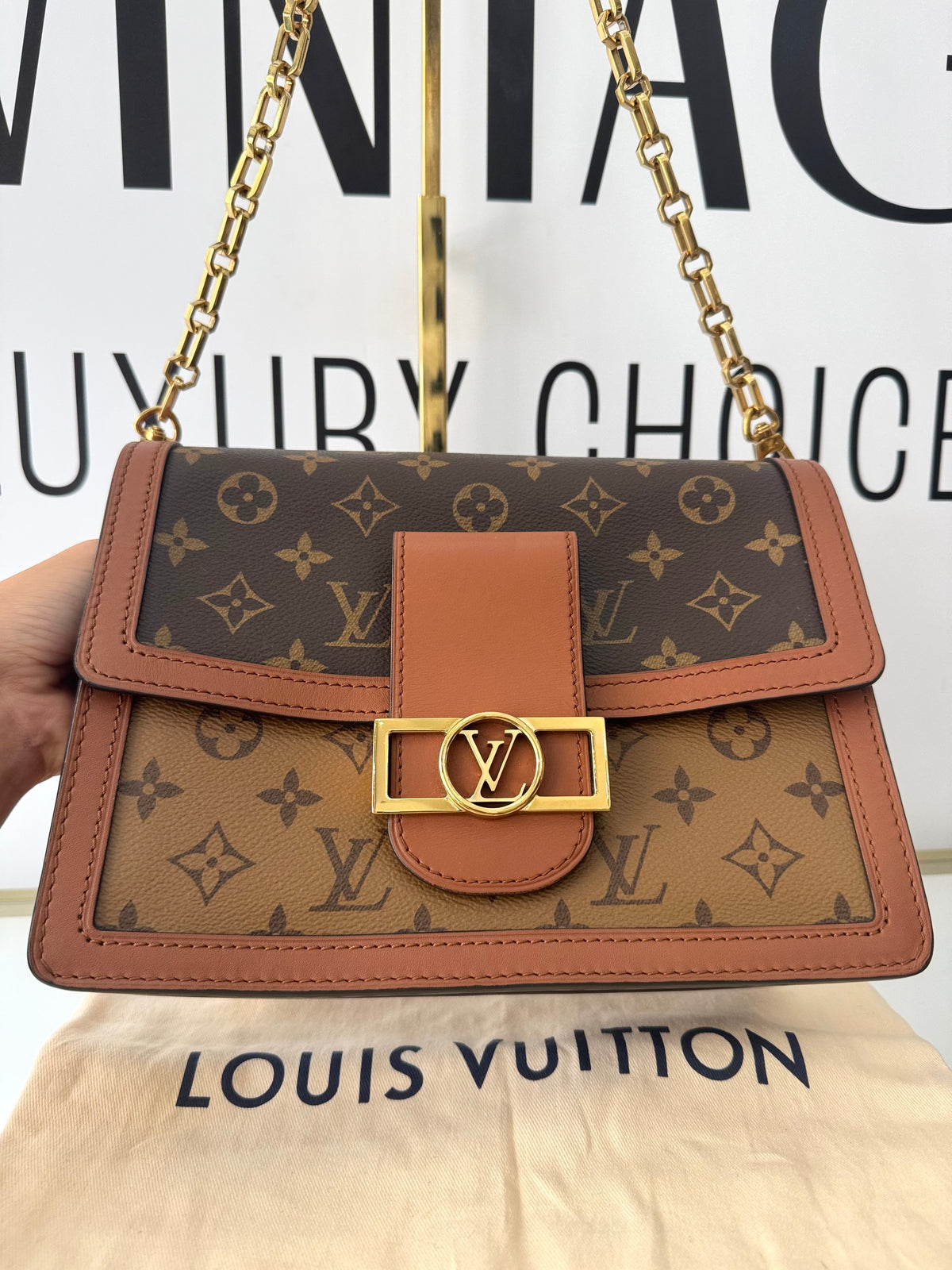 Borsa Dauphine MM Monogram/Monogram Reverse Louis Vuitton