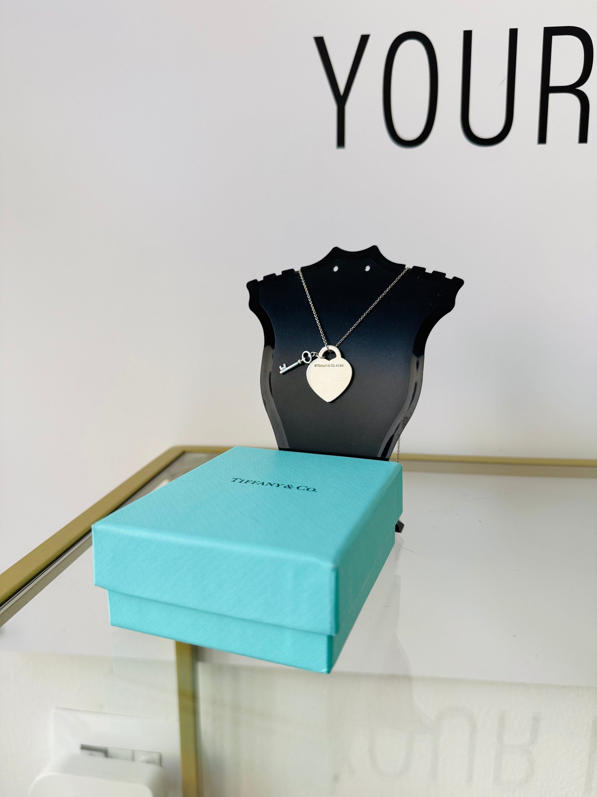 Girocollo cuore M con Chiave Tiffany