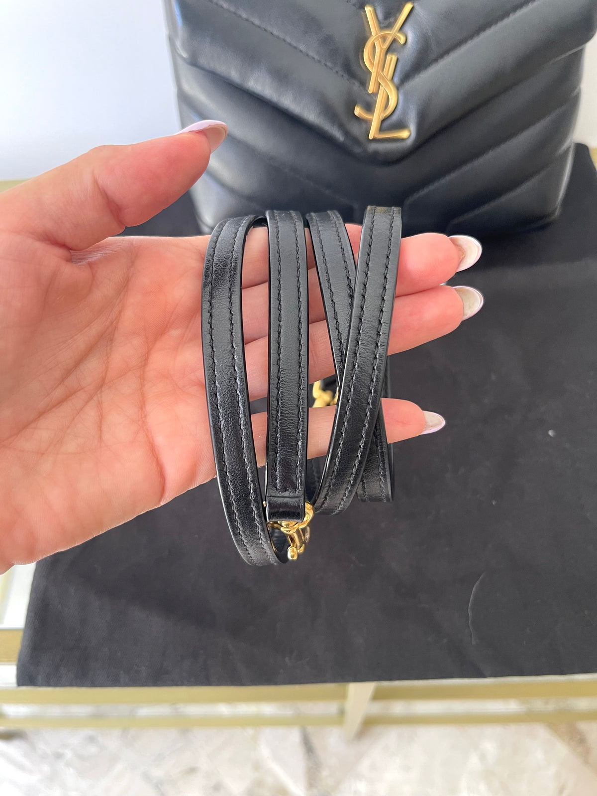Borsa LouLou Toy hw oro Saint Laurent