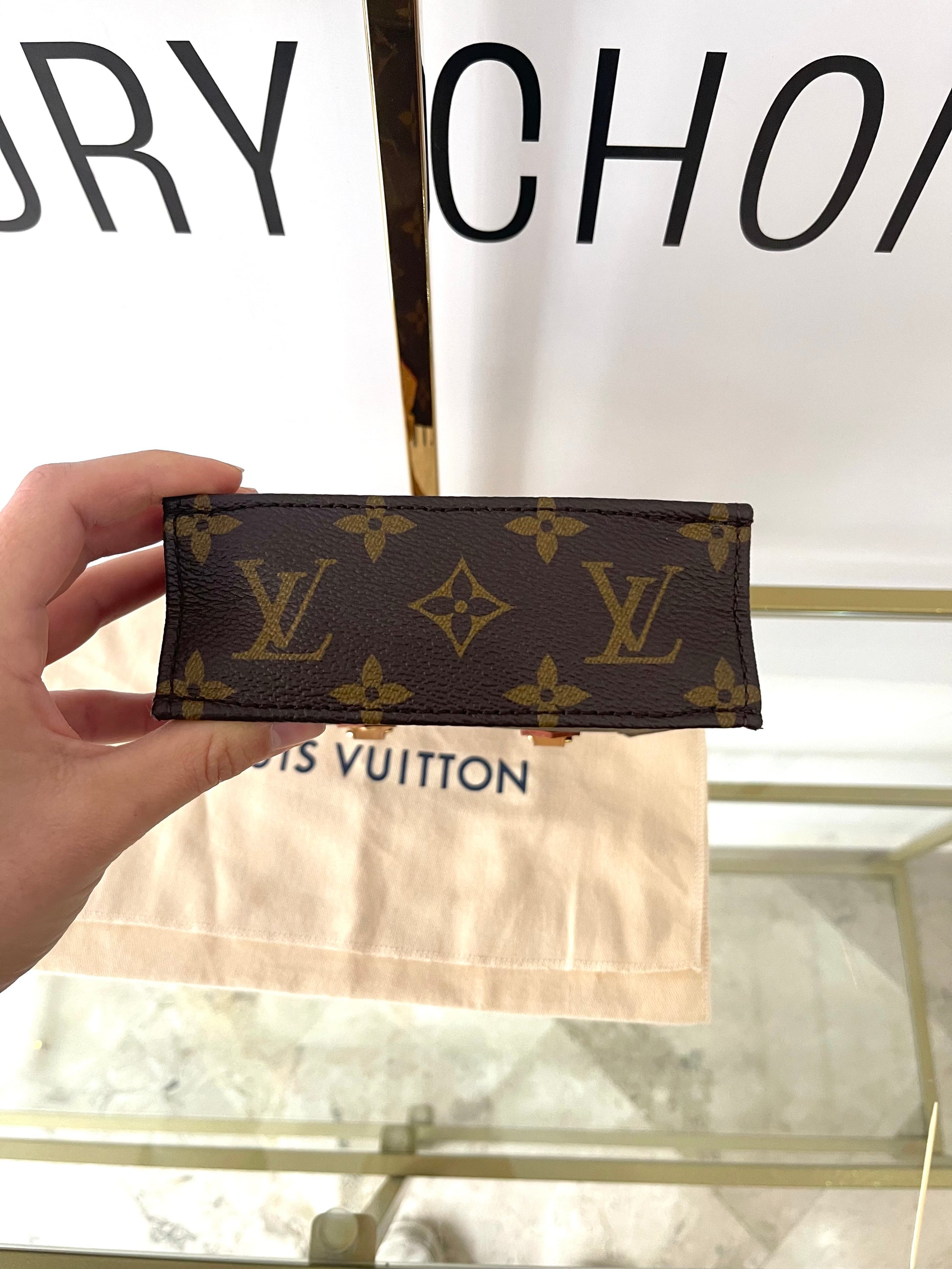 Borsa Petit Sac Plat Monogram Louis Vuitton