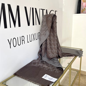 Stola GG in Lana e Seta reversibile Gucci