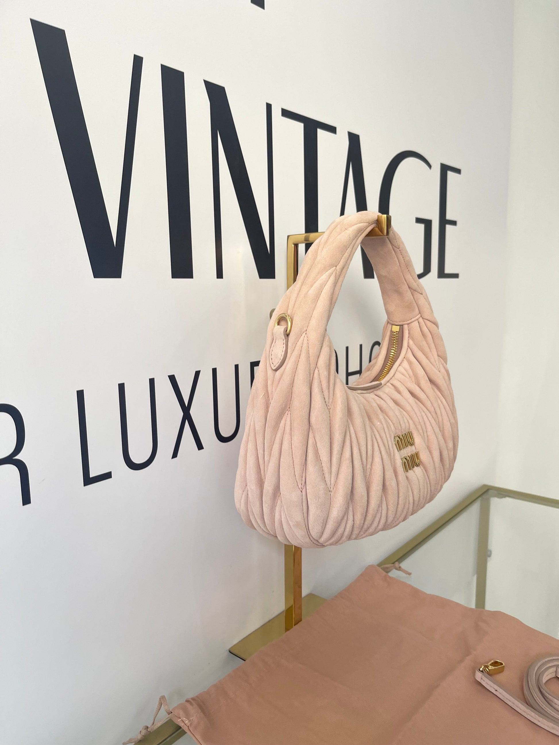 Borsa Hobo Wander Small Miu Miu