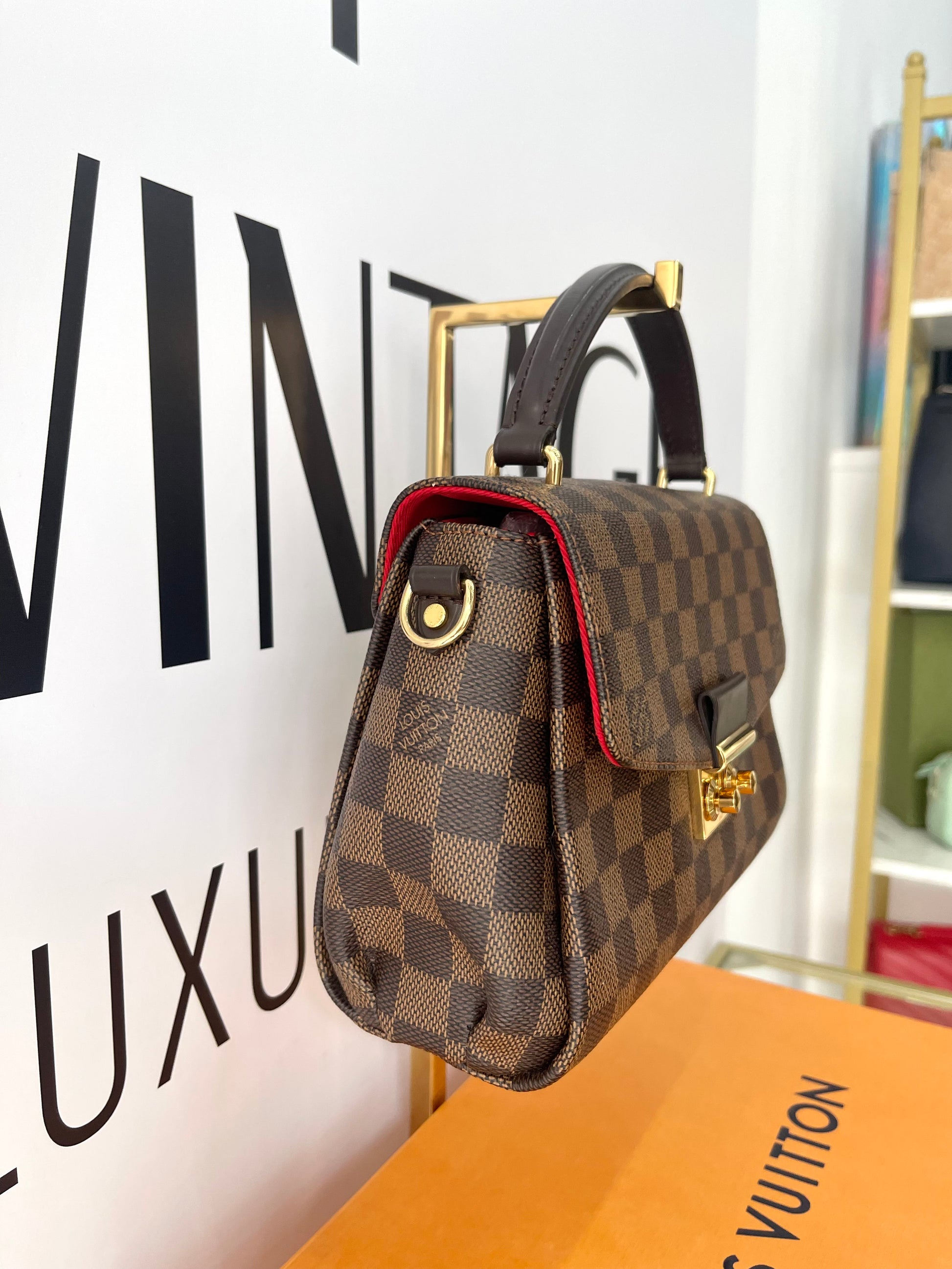 Borsa Croisette Damier Ebène Louis Vuitton