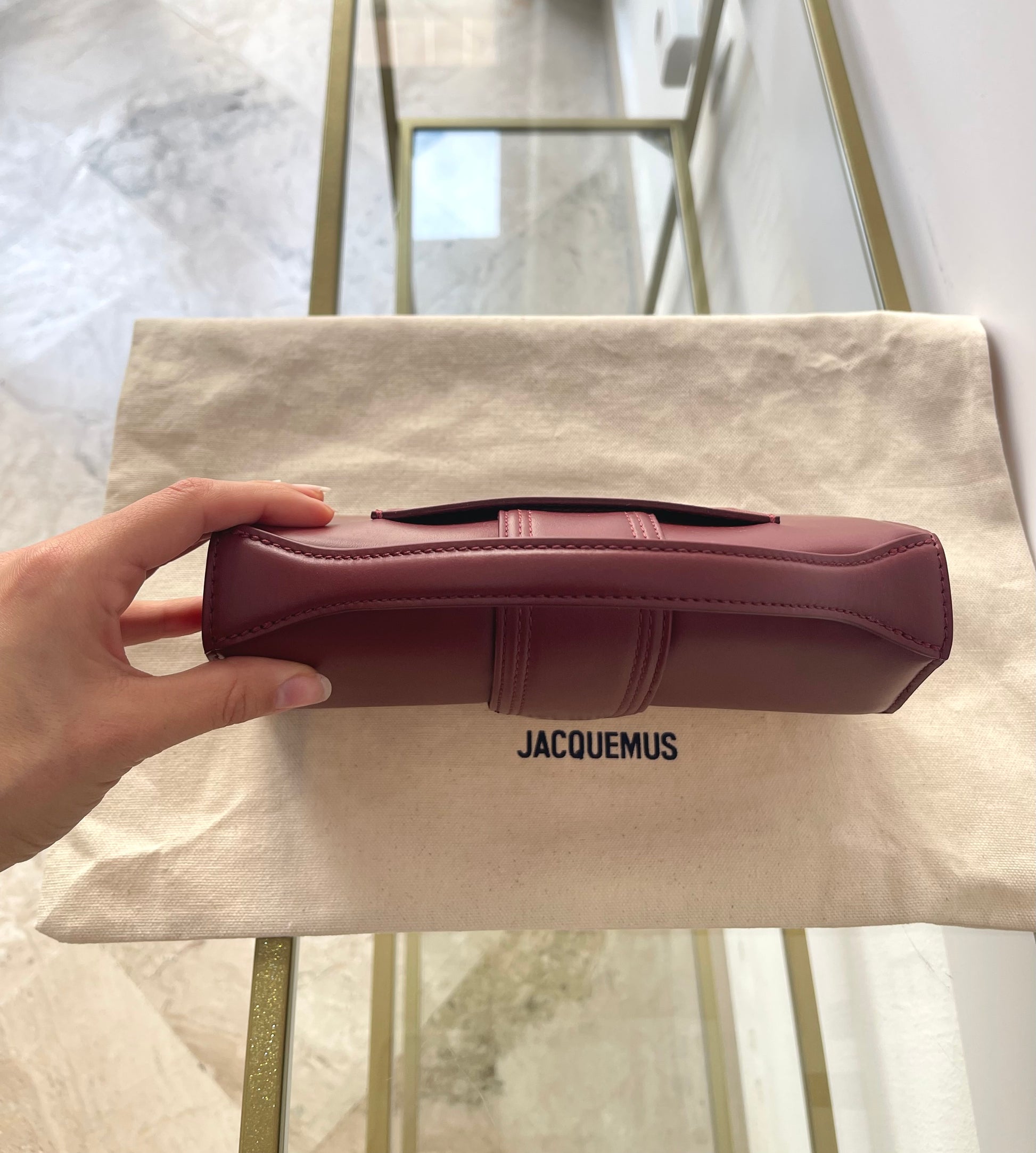 Borsa Le Grand Bambino Bordeaux Jacquemus