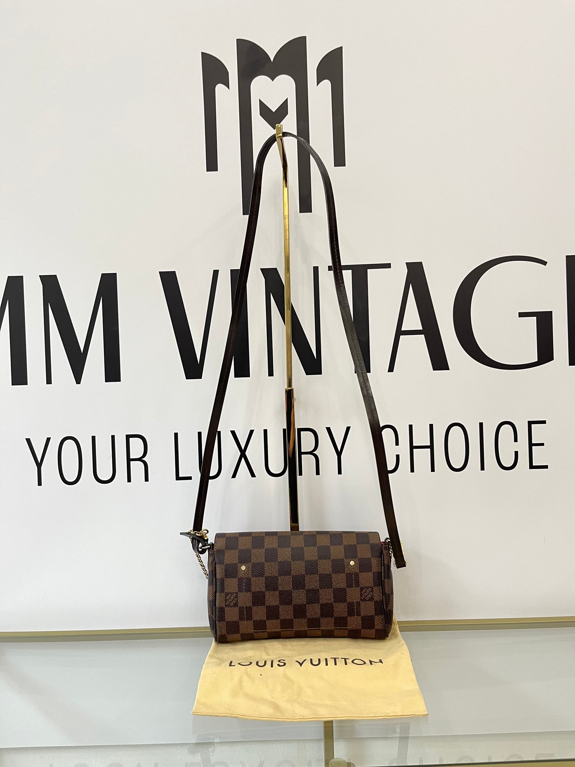 Borsa Favorite PM Damier Ébène Louis Vuitton