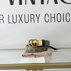 Cintura reversibile GG Marmont Supreme 3 cm Gucci