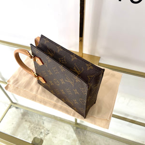 Borsa Petit Sac Plat Monogram Louis Vuitton