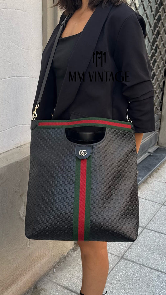 Borsa Shopping Giglio Microguccissima Gucci
