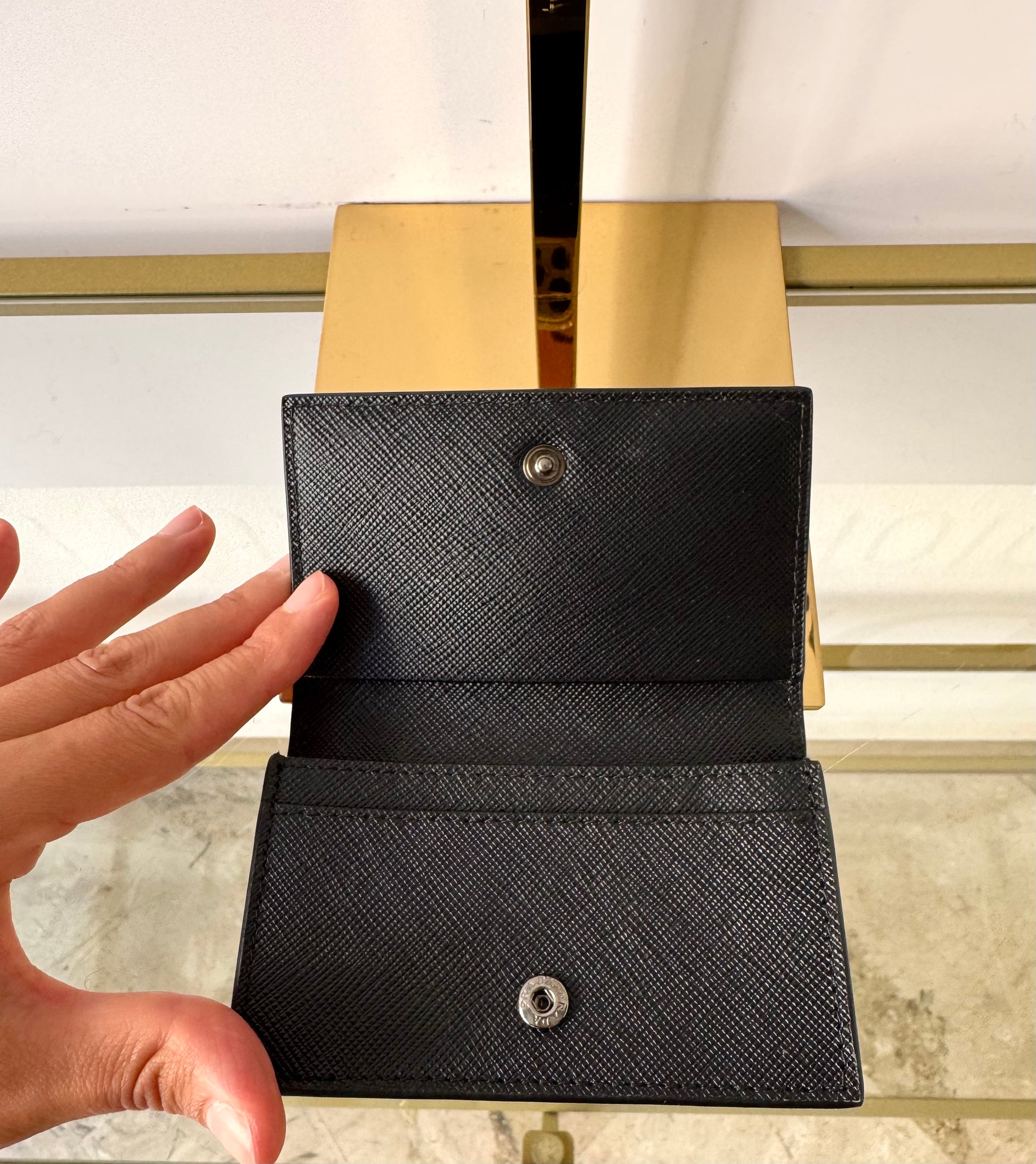 Portamonete in Saffiano Prada