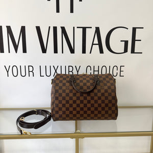 Borsa Speedy Bandoulière 30 Damier Ébène Louis Vuitton