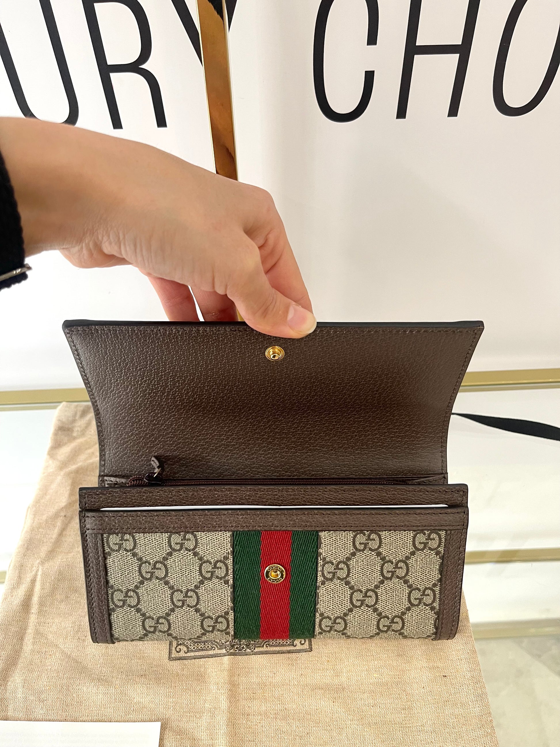 Portafoglio Continental Ophidia GG Gucci