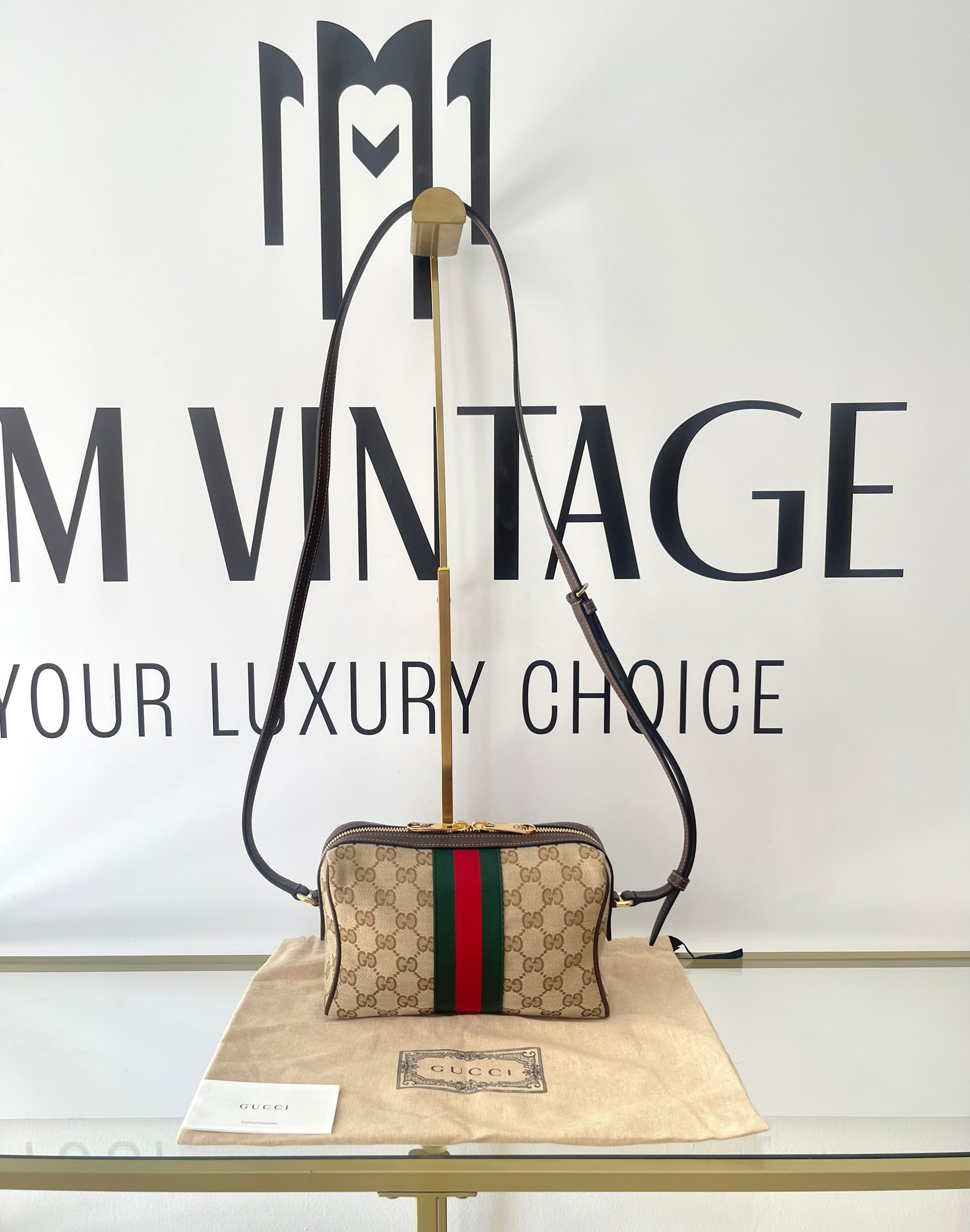 Borsa Camera Bag Horsebit Web Gucci