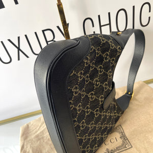 Borsa Jackie 1961 Denim Nero Gucci