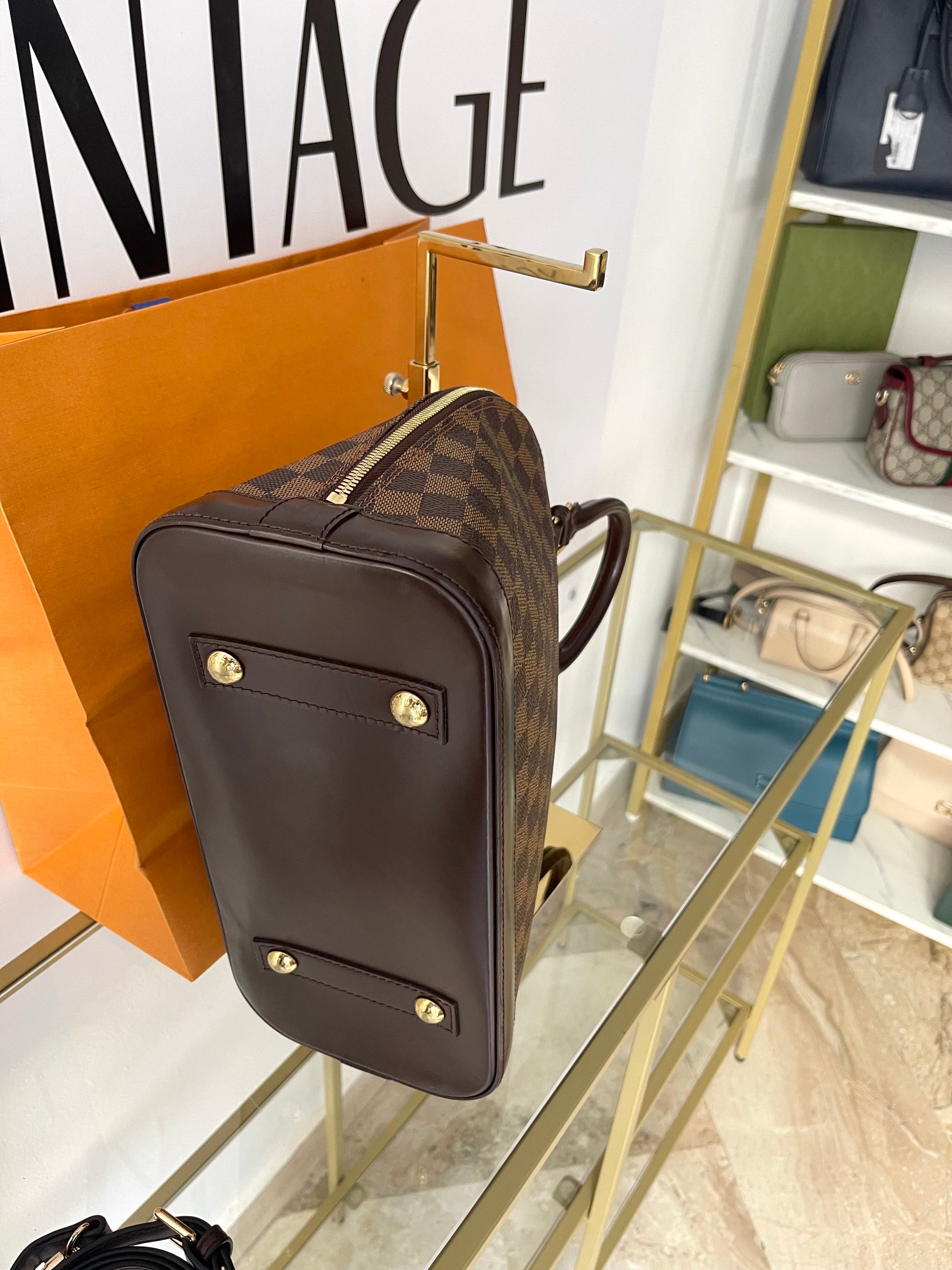 Borsa Alma PM Damier Ébène Louis Vuitton