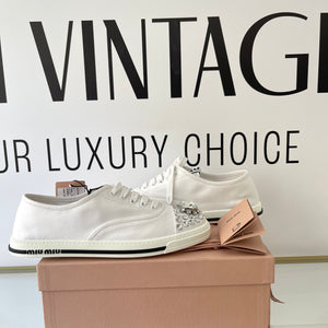 Sneakers con cristalli Miu Miu