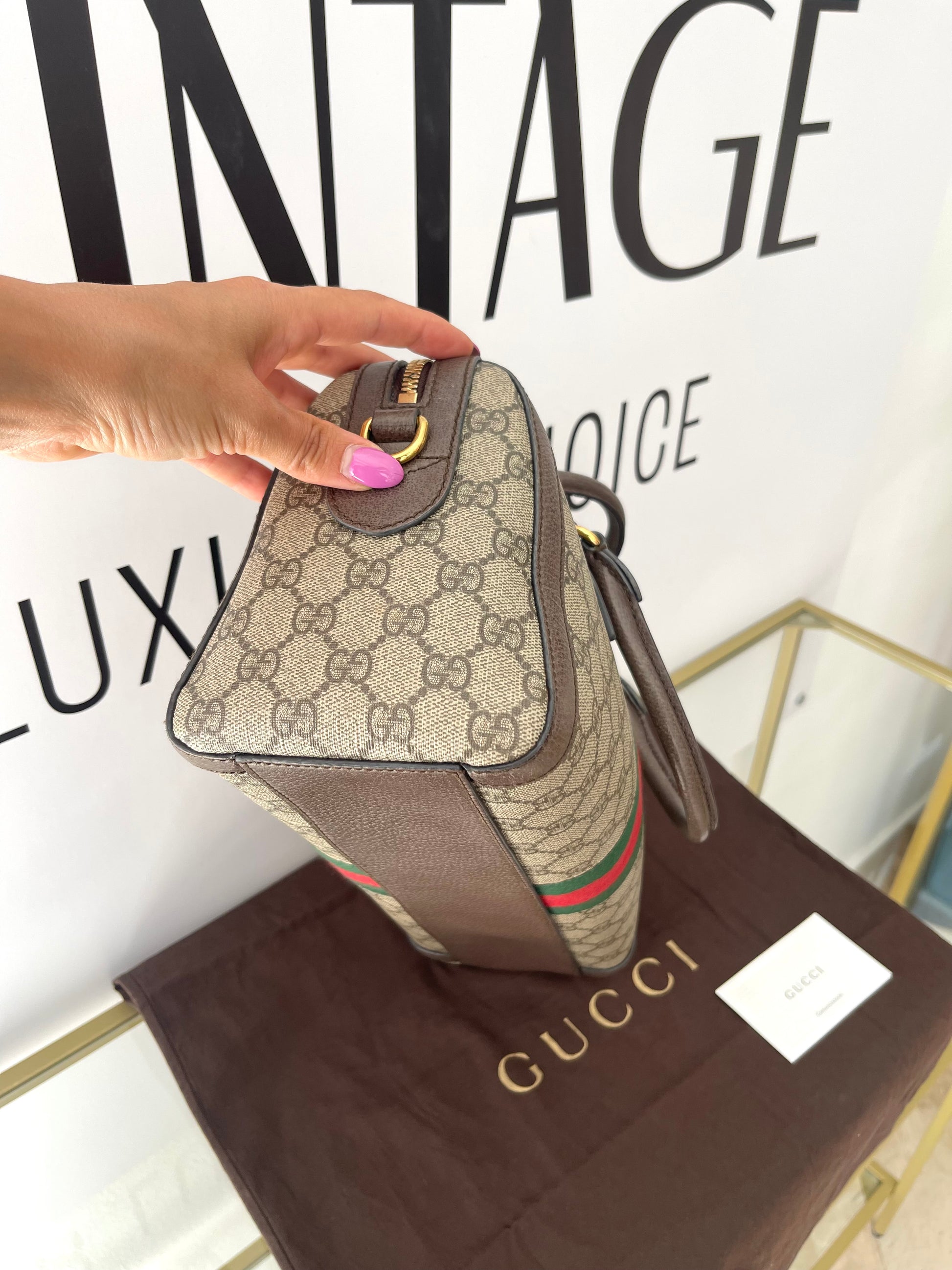 Borsa Bauletto Ophidia GG Supreme Gucci
