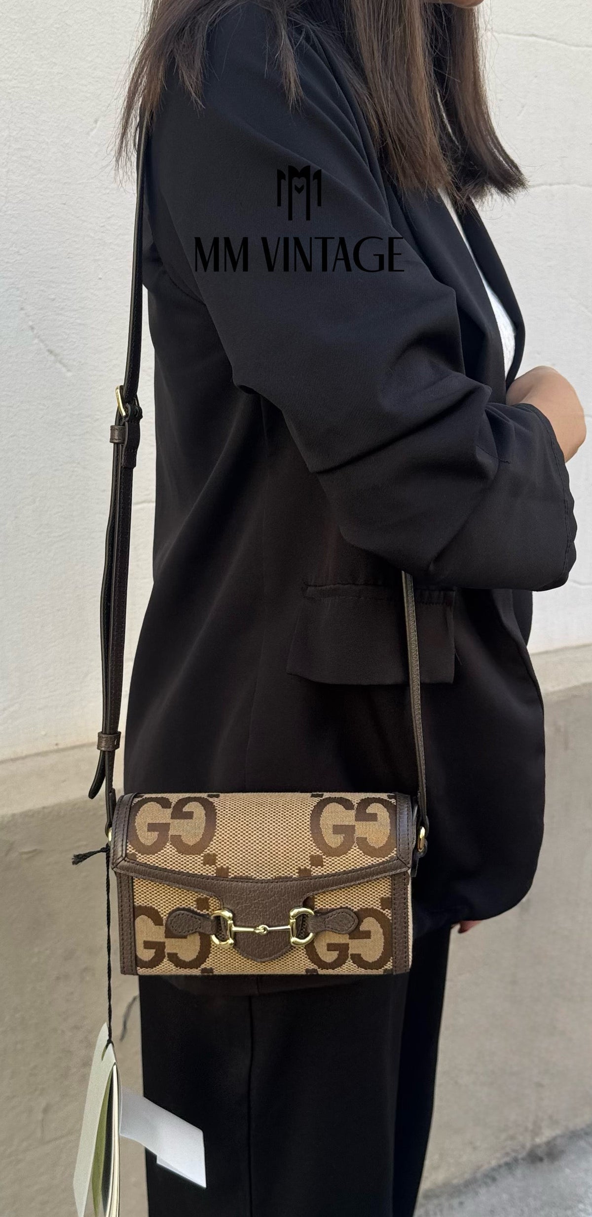 Borsa Mini Horsebit 1955 Jumbo GG Gucci