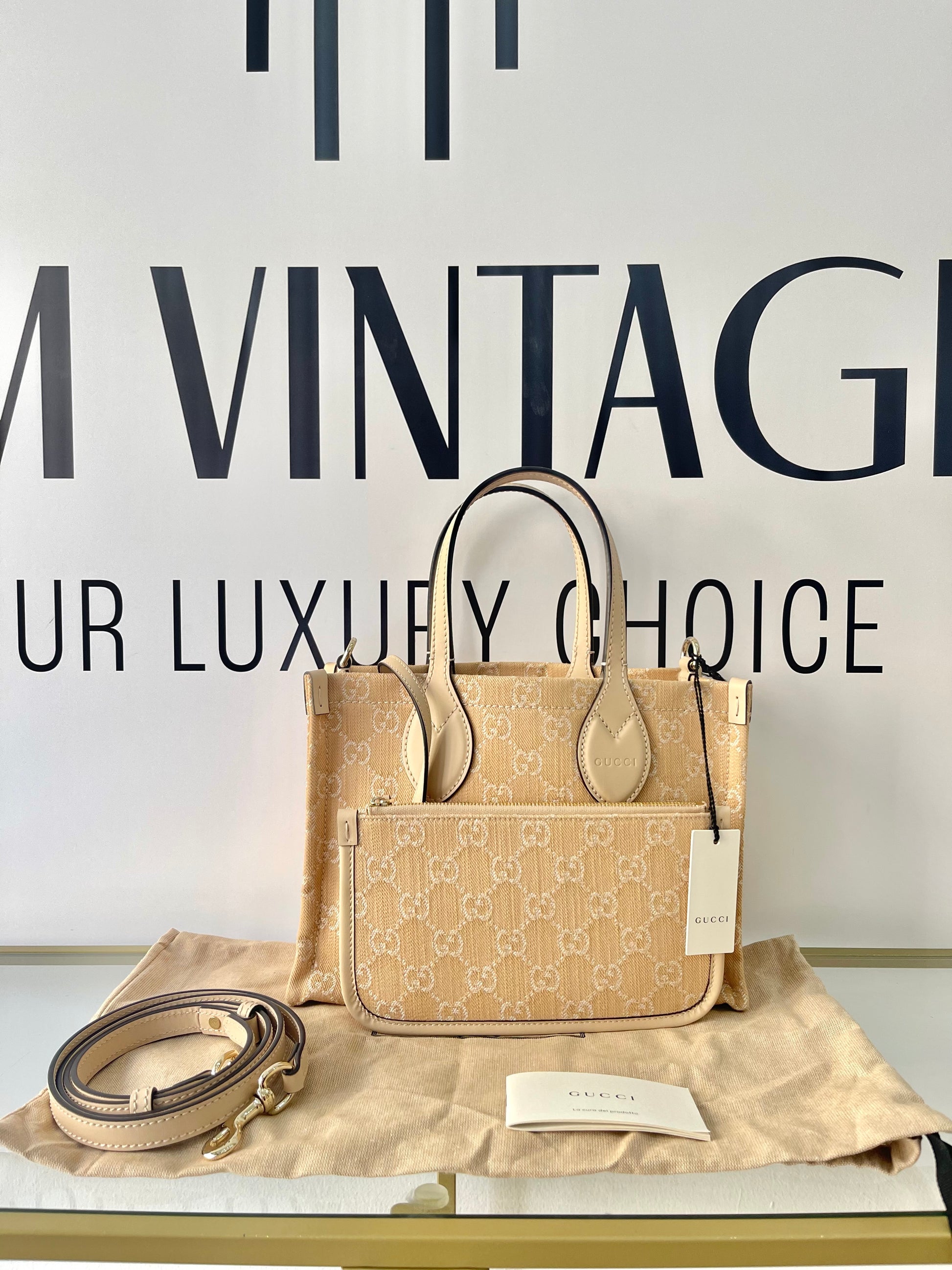 Borsa Shopping Ophidia in denim Gucci