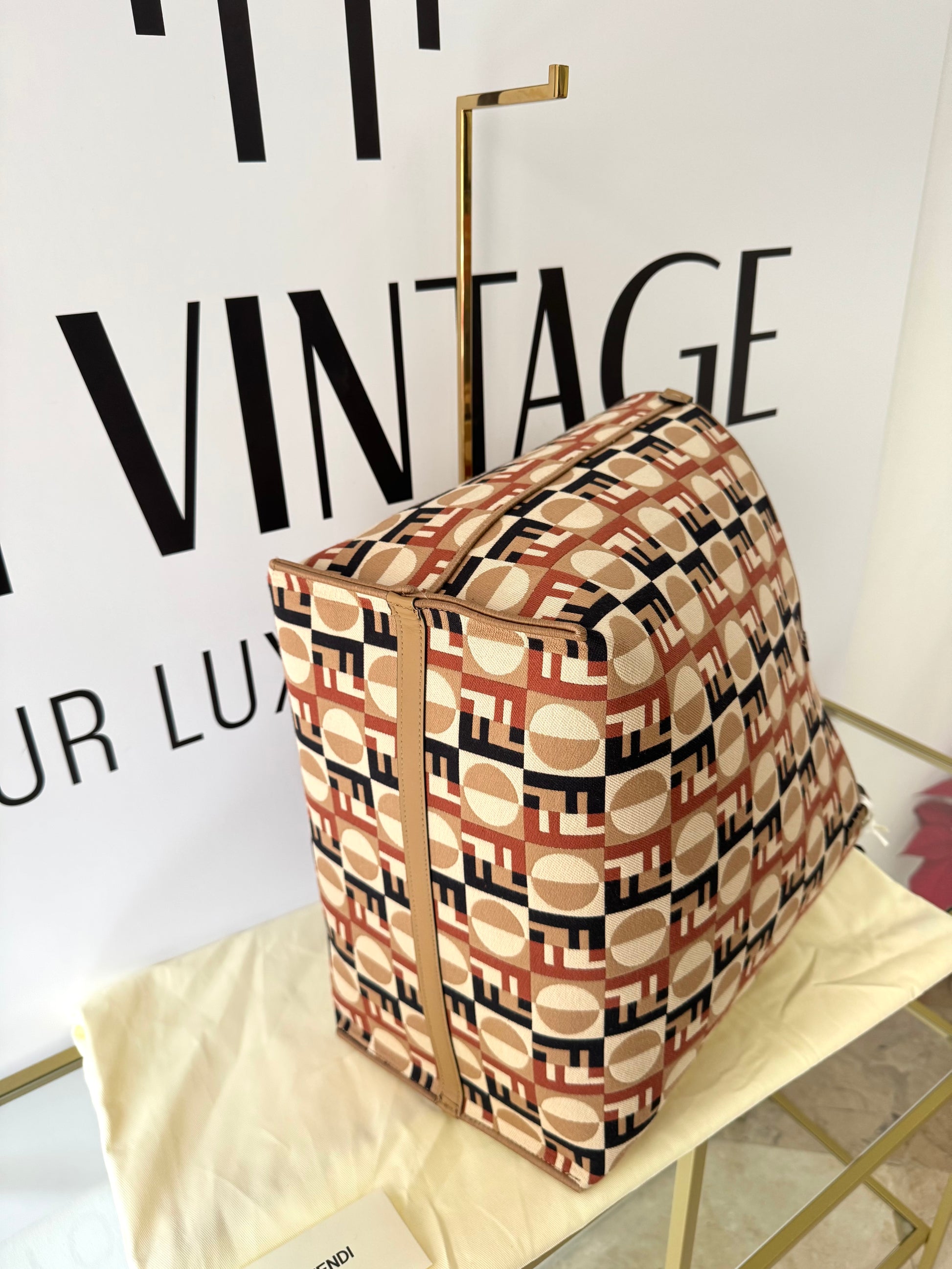 Borsa Shopping Roll Large Reversibile Fendi