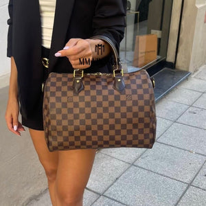 Borsa Speedy Bandoulière 30 Damier Ébène Louis Vuitton