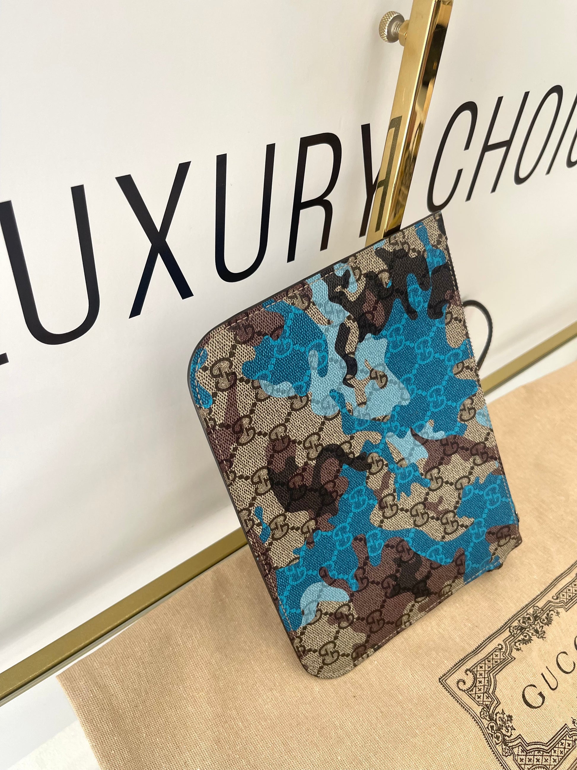Borsa Shopping Camouflage GG Supreme Gucci