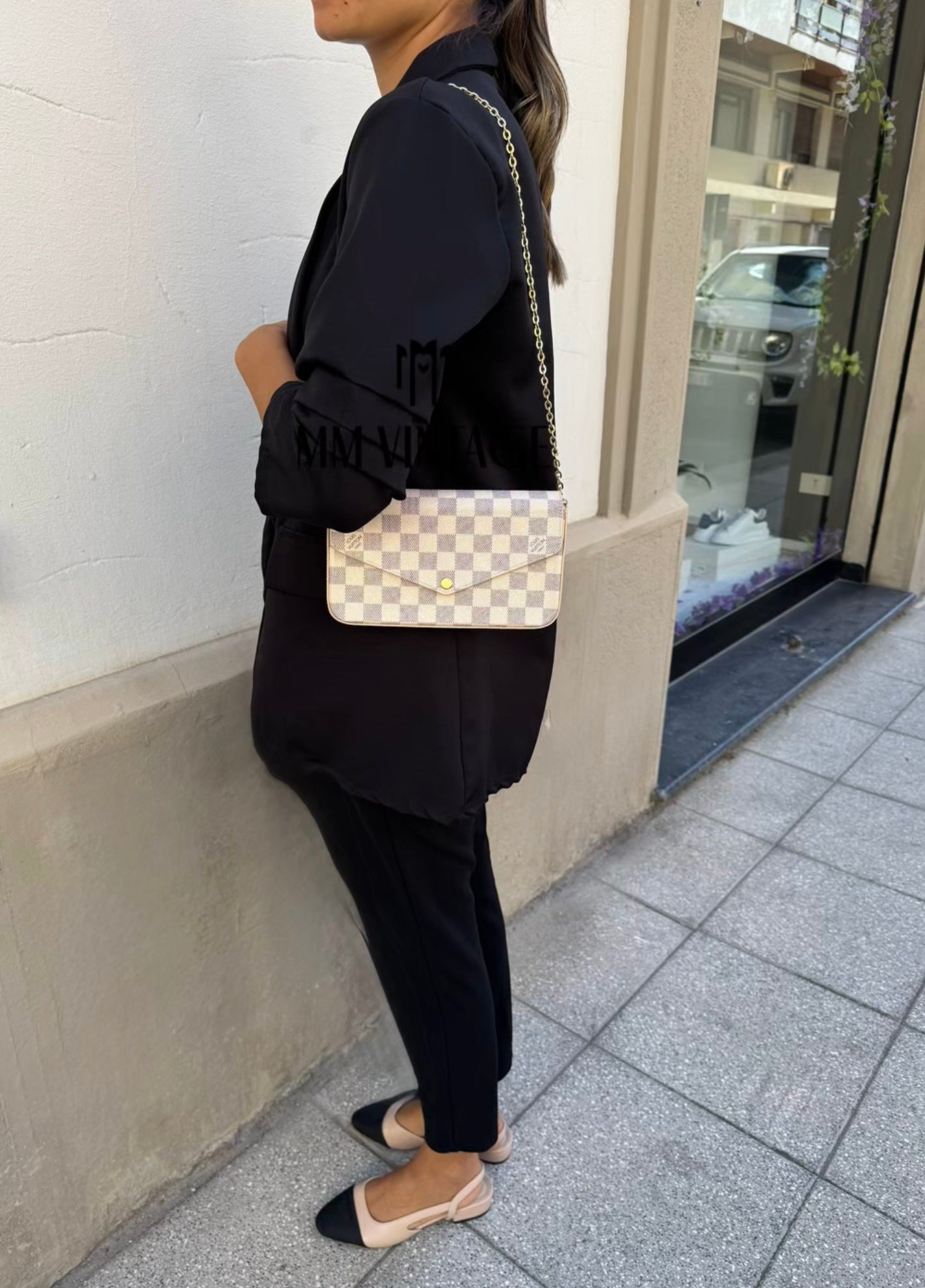 Pochette Félicie Damier Azur Louis Vuitton