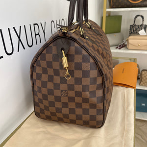Borsa Speedy 35 Damier Ébène Louis Vuitton