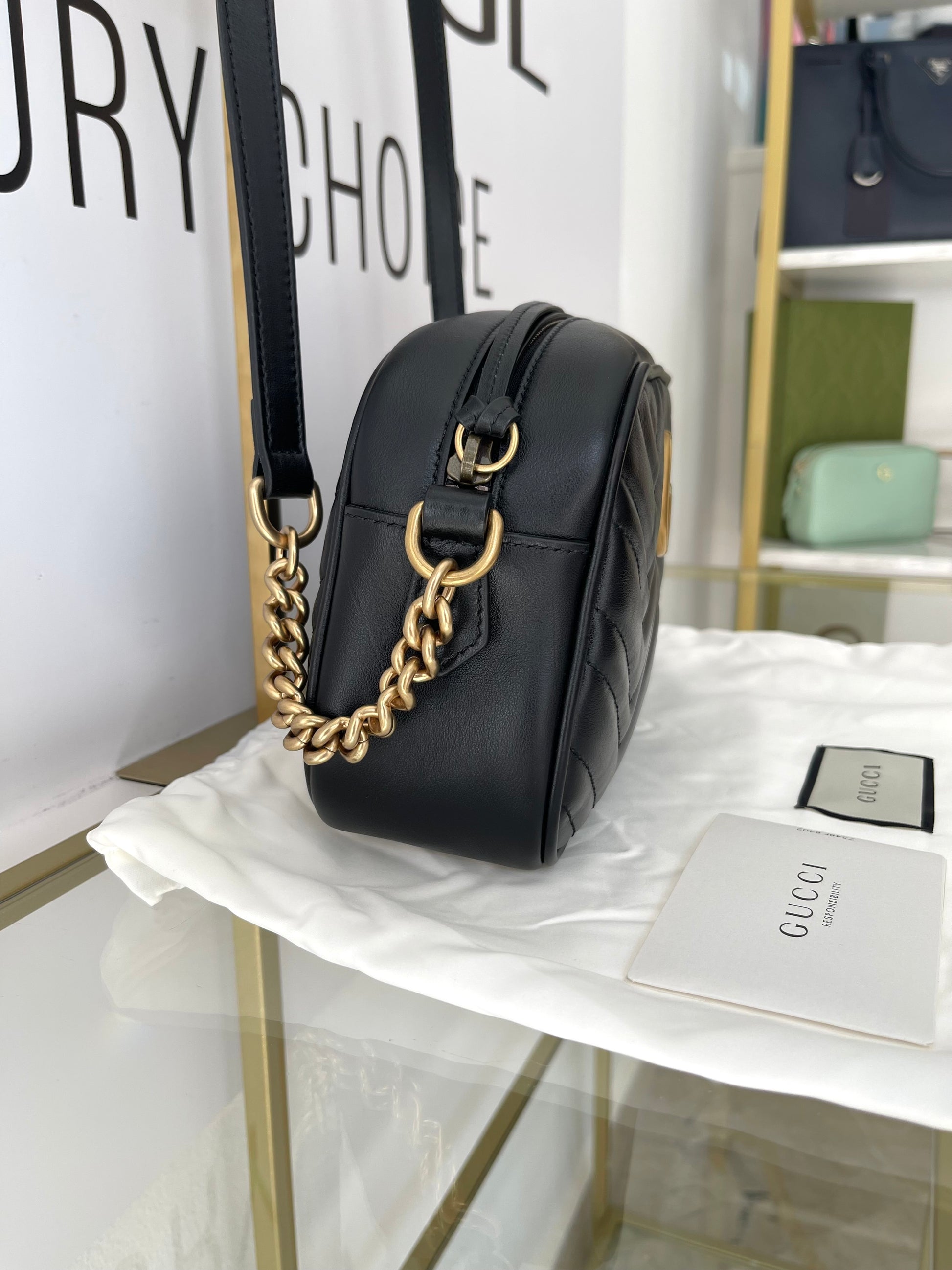 Borsa Camera Bag GG Marmont Matelassé Gucci