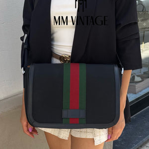 Borsa Techno Web Stripe Gucci