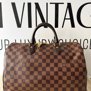 Borsa Speedy Bandoulière 35 Damier Ébène Louis Vuitton