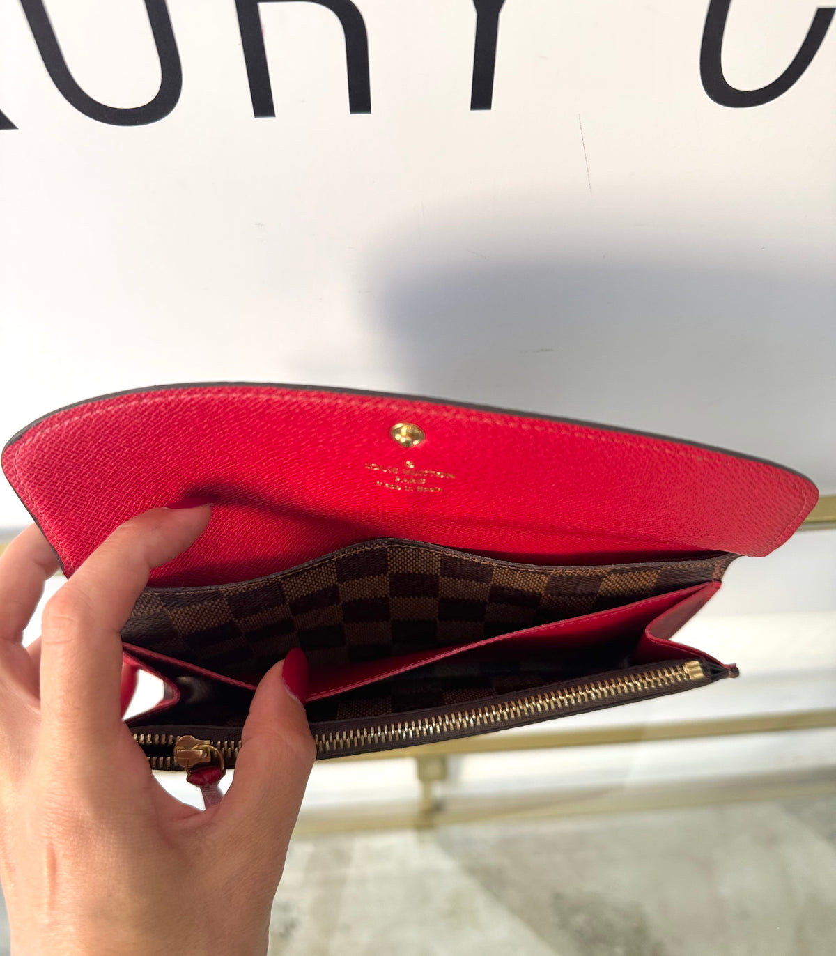 Portafoglio Emilie Damier Ebéne Louis Vuitton
