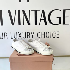 Sneakers con cristalli Miu Miu