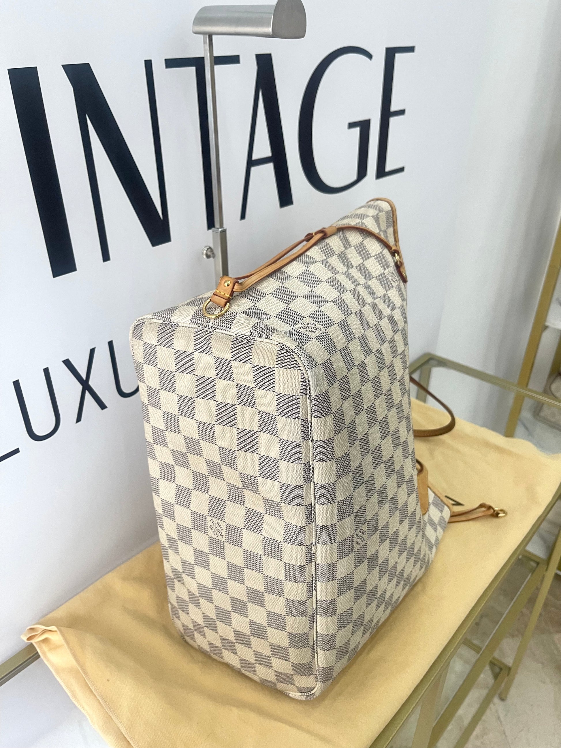 Borsa Neverfull MM Damier Azur Louis Vuitton