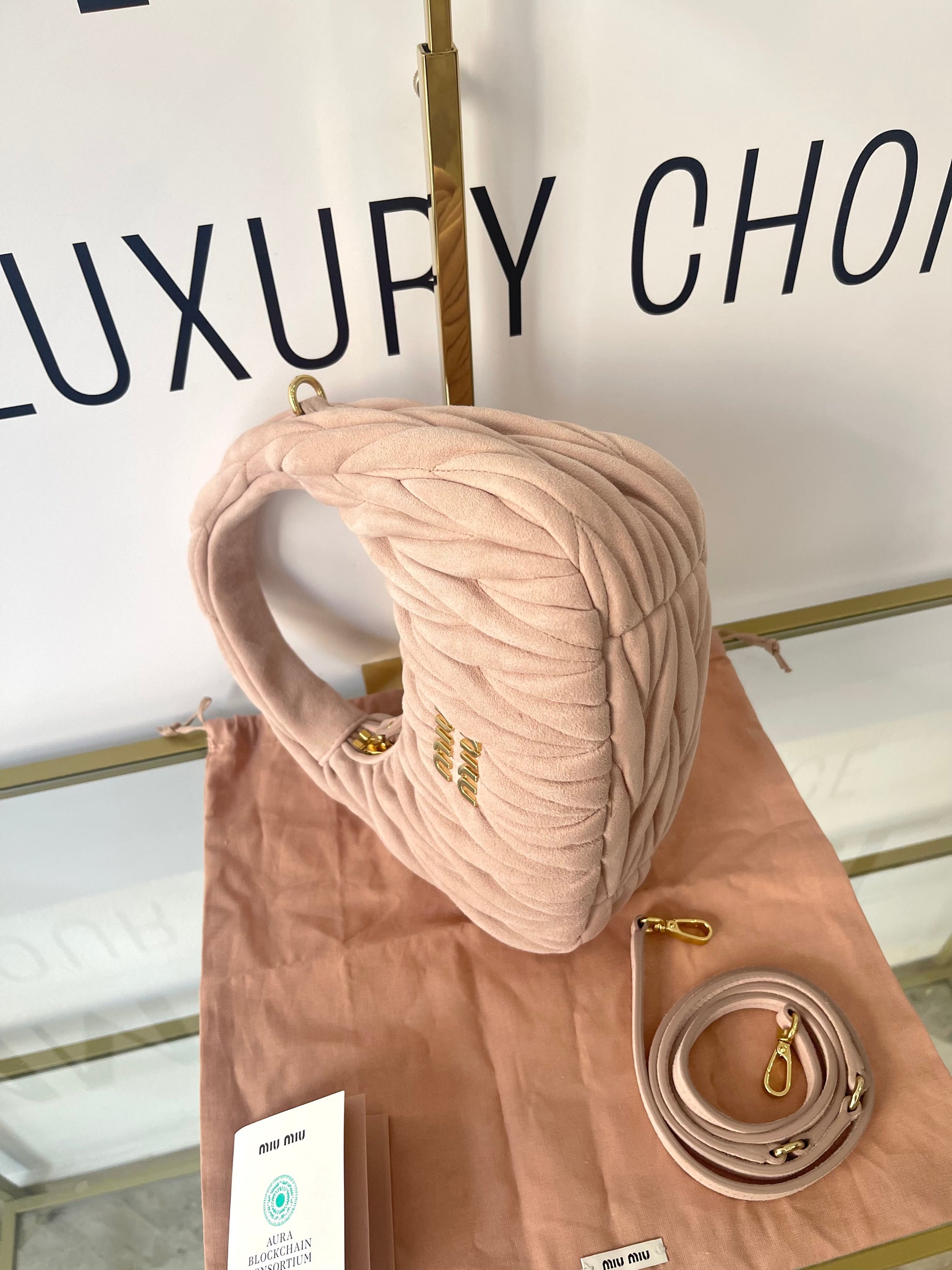 Borsa Hobo Wander Small Miu Miu