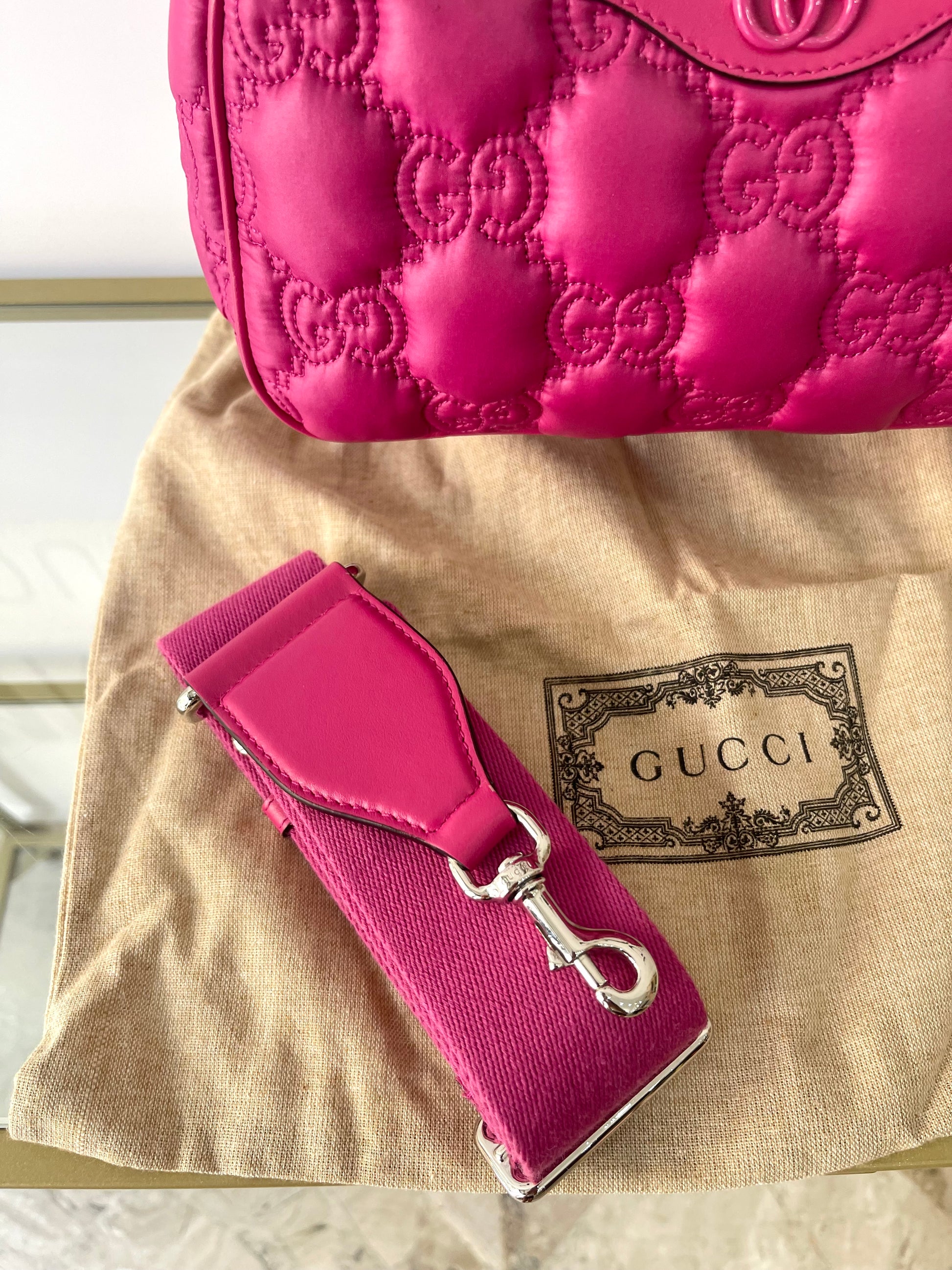 Borsa GG Matelassé fucsia Gucci