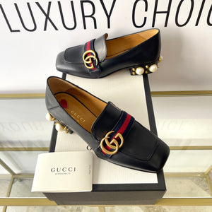 Mocassino GG con perle Gucci