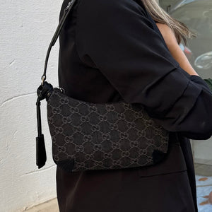 Borsa Horsebit Slim in Denim Gucci