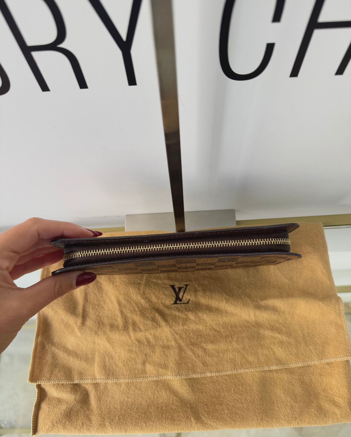 Portafoglio Zippy Damier Ebène Louis Vuitton