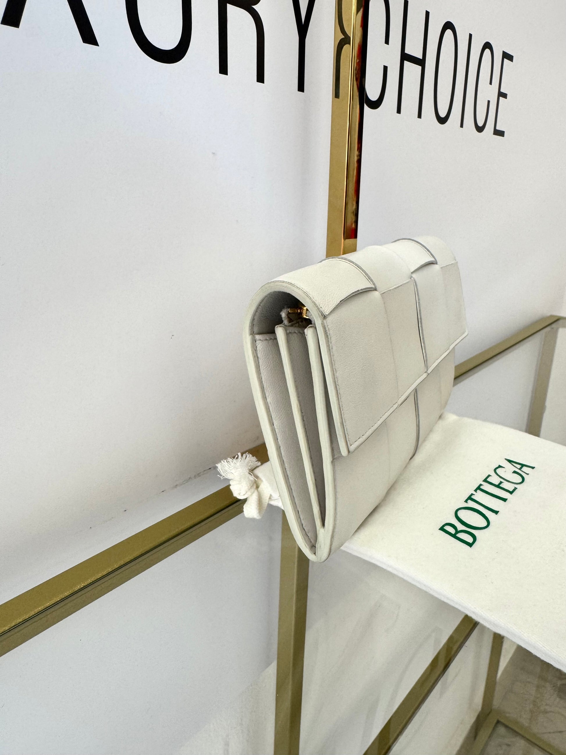 Portafoglio Cassette bianco Bottega Veneta