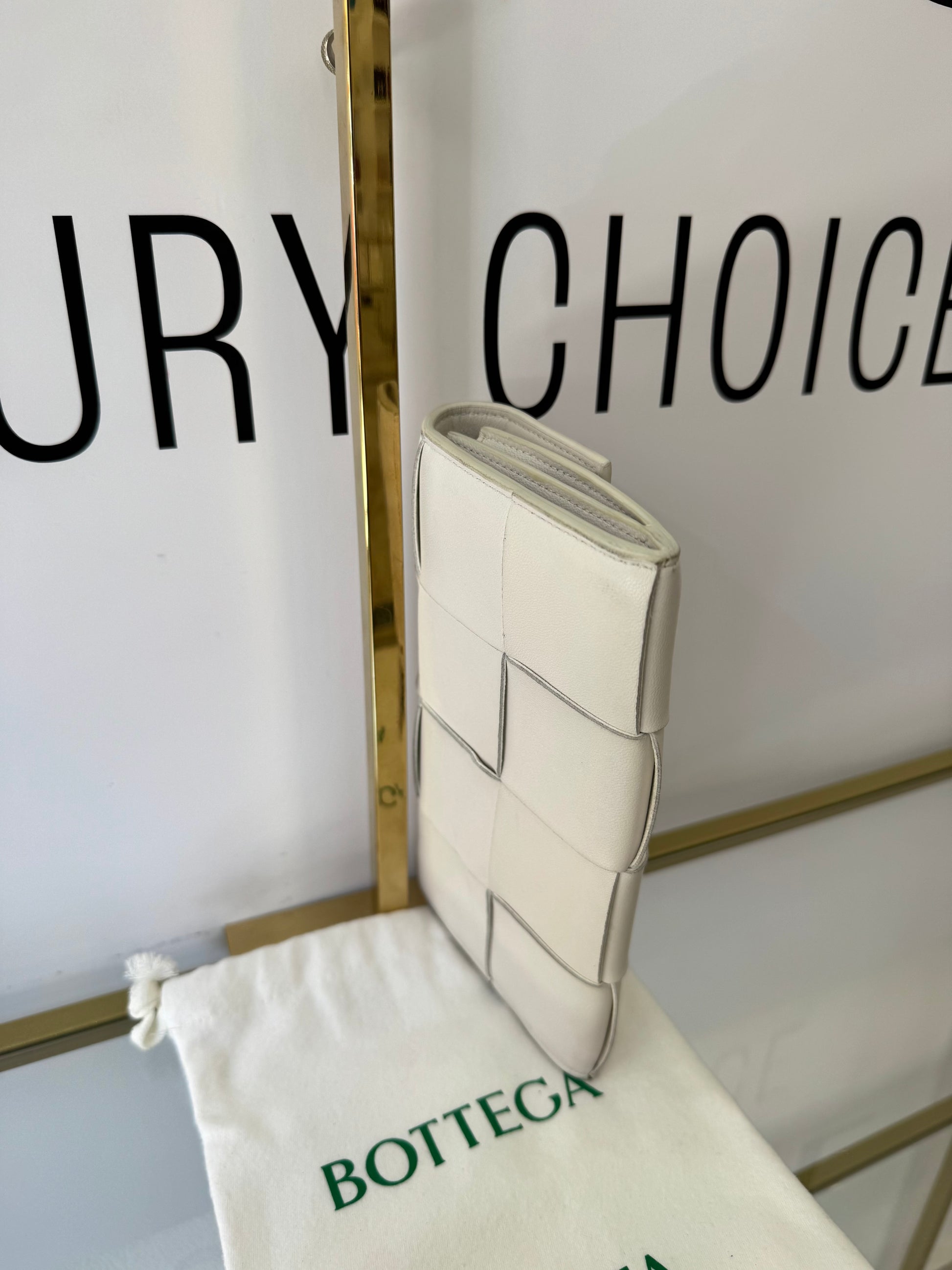 Portafoglio Cassette bianco Bottega Veneta