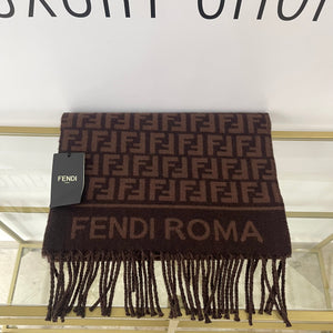 Sciarpa con motivo FF jacquard Fendi