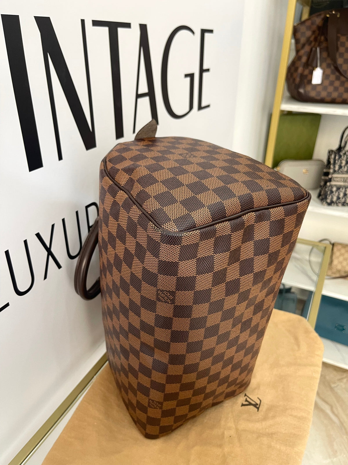 Borsa Speedy 30 Damier Ebène Louis Vuitton