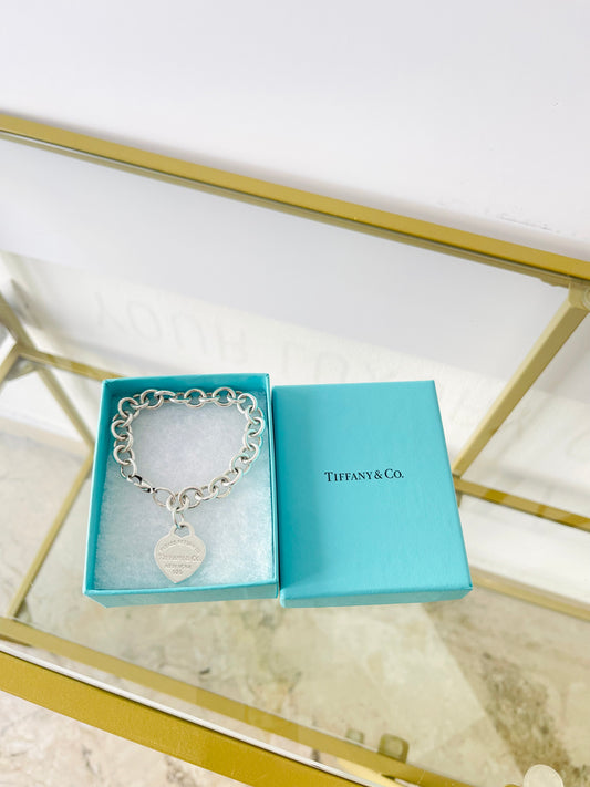 Bracciale a Maglie Cuore M Tiffany