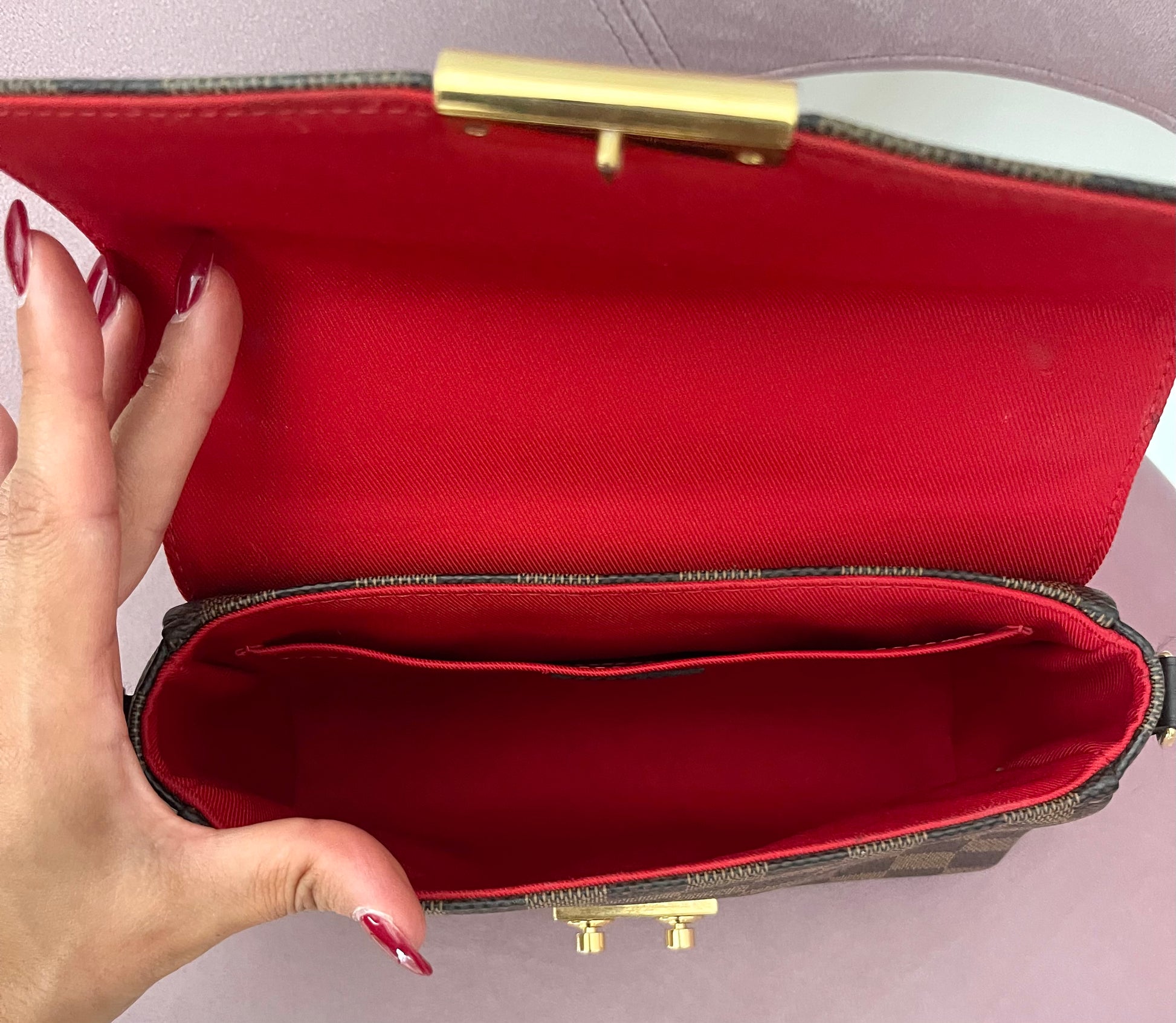 Borsa Croisette Damier Ebène Louis Vuitton